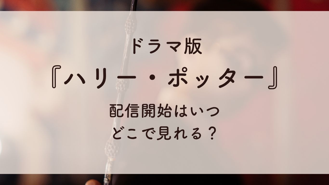 ドラマ版「ハリー・ポッター」どこで見れる